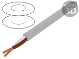 Cablu electric BiT LiYY 2x1,5mm2 neecranat 300V gri
