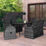 Cumpara ieftin Gossi set mobilier pentru gradina, cu perne, 7 piese, gri
