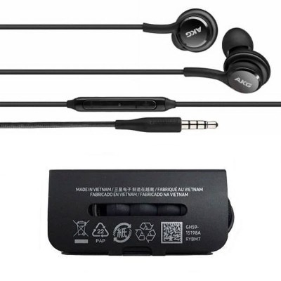 OEM (RYBM8) - Casti cu Fir, AKG, In Ear, Jack 3.5mm, Stereo HiFi, 1.2m, Braided, Black [bulk] foto