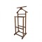 Portmantou suport haine, tip valet, dublu, din lemn masiv, 102 cm, nuc