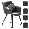 Set 4 buc. protectii anti-zgarieturi picioare scaun, diametru 19mm, culoare neagra, AVEX