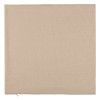 Fata de Perna Decorativa Bej 40x40 cm Poliester cu Fermoar