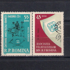 ROMANIA 1962 - ZIUA MARCII POSTALE, MNH - LP 551