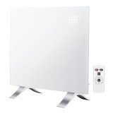 Convector electric din sticla 1000W IP24 cu telecomanda si termostat