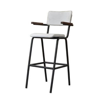 Scaun de bar retro cu manare ✔ model HALE A foto
