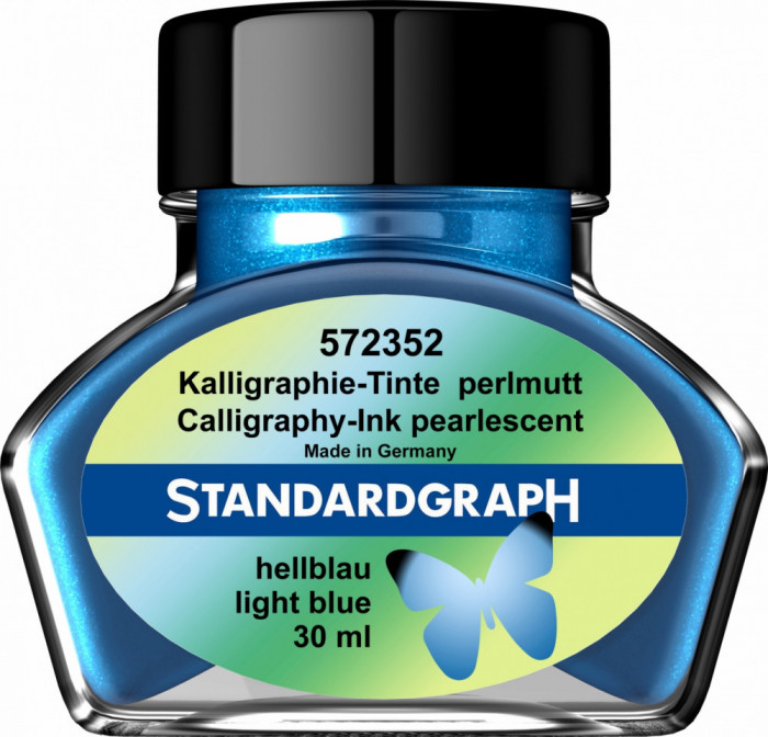 Cerneala perlata caligrafie blue Standardgraph 30 ml