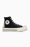 Converse tenisi Chuck Taylor All Star Lift culoarea negru, A12552C