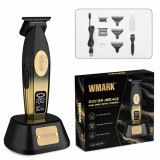 Trimmer Profesional BIRAI Golden Mirage, Acumulator, Stand Incarcare, Motor Puternic 9000 RPM, Afisaj LED, Incarcare Super Rapida USB, Rezistenta La A