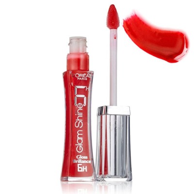 Luciu de buze / gloss buze Loreal Glam Shine, Nuanta 505 Absolutely Red foto