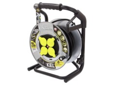 Prelungitor alimentare KEL 3x2,5mm&sup2; 4 prize 25m 16A negru
