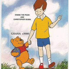 Ghana 1996 Winnie The Pooh, Cartoon, Disney, perf.sheet, MNH AD.006