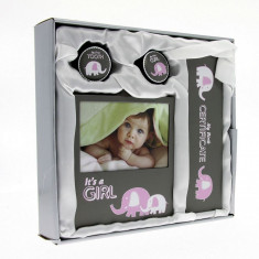 Rama foto baby evan 10x15, set cutiuta suvita dintisor, certificat, cutie eleganta culoare roz MultiMark GlobalProd