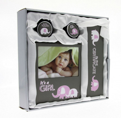 Rama foto baby evan 10x15, set cutiuta suvita dintisor, certificat, cutie eleganta culoare roz MultiMark GlobalProd foto