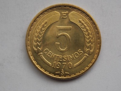 5 CENTESIMOS 1970 CHILE-UNC foto
