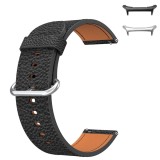 Curea piele, compatibila Samsung Galaxy Watch Ultra2, telescoape Quick Release, 18cm, Negru