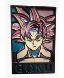 Tablou din Lemn &ndash; Goku 3D, 6 Straturi, Oem