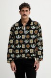 adidas Originals geacă din velur Monogram culoarea negru, de tranziție, JY2998