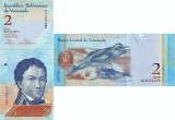 2012 (31 I) , 2 bol&iacute;vares (P-88d) - Venezuela - stare UNC!