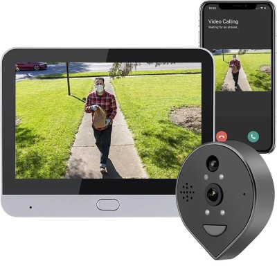 Vizor cu Sonerie si Camera, Wi-Fi, TSS-300P, Ecran IPS 4.3 inch, 1080P FHD foto