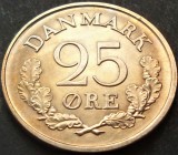 Moneda 25 ORE - DANEMARCA, anul 1961 *cod 1302 = UNC DIN FASIC