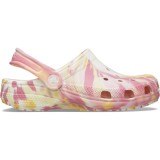 Saboti Crocs Glow Marbled Classic Clog Kids Multicolor - Daylily/Multi