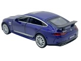 Macheta Mercedes GT63 AMG V8 1:32 albastru, sunet, lumini, deschide usi si capote