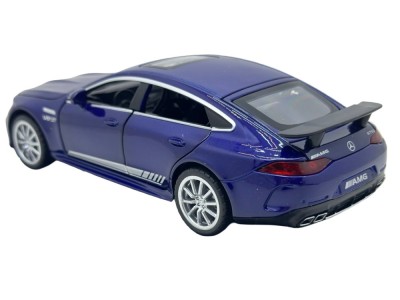 Macheta Mercedes GT63 AMG V8 1:32 albastru, sunet, lumini, deschide usi si capote foto