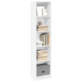 vidaXL Bibliotecă, alb, 40x24x176 cm, lemn prelucrat 857792