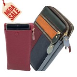 Set Cadou pentru Femei : Borseta de Umar Multicolora Compacta + Portofel cu Spatiu Telefon