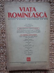 REVISTA VIATA ROMANEASCA REVISTA A UNIUNII SCRIITORILOR DIN R.P.R. ANUL VIII OCTOMBRIE 1955