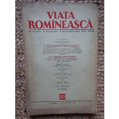 REVISTA VIATA ROMANEASCA REVISTA A UNIUNII SCRIITORILOR DIN R.P.R. ANUL VIII OCTOMBRIE 1955