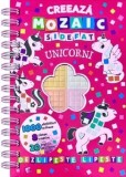 Unicorni. Creeaza mozaic sidefat/***, Flamingo Junior