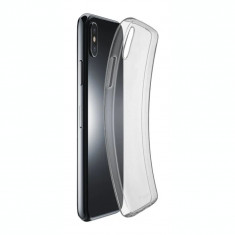 Husa Cover Cellularline Silicon slim pentru iPhone XS Max Transparent