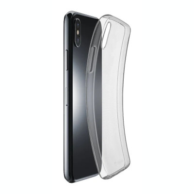 Husa Cover Cellularline Silicon slim pentru iPhone XS Max Transparent foto