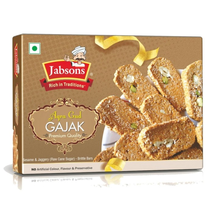 Jabsons Agra Gud Gajak &ndash; Crocant Autentic cu Susan, Jaggery și Fructe Uscate