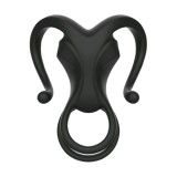 Inel penis Dual Teasing Arms Negru