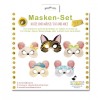 Set Masti Petrecere Pisica si Soarecii Fridolin, Carnaval, Copii, Unisex, +4 Ani, Hartie si Carton, 5 Masti, Accesorii