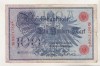Bnk bn Germania 100 marci 1908 KM33a circulata