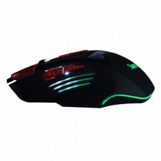 Mouse gaming Spacer SP-GM-02, USB, 2400 DPI, 8 Butoane, Negru