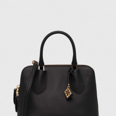 Tory Burch poseta de piele culoarea negru