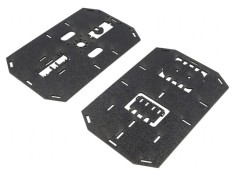 Sasiu cu roti neagra 196x126x44mm ABS foto
