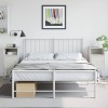 Set 2 Noptiere Gossi Albe Otel 36x39x78 cm Design Industrial Moderne Dormitor