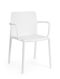 Cumpara ieftin Set 4 scaune polipropilena alba Chloris 50.5x56x80 cm