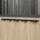 VidaXL Cuier de căpăstru pentru 5 căpestre, negru, fier