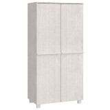 Cumpara ieftin Dulap haine &bdquo;HAMAR&rdquo;, alb, 89x50x180 cm, lemn masiv de pin