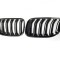 Set 2 grile duble, negru lucios, M Design pentru BMW E92 Facelift