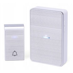 Sonerie Fara Fir/ Wireless SofiaCONCEPT&reg;, IP44, 36 Melodii, 1 Receptor, Silver
