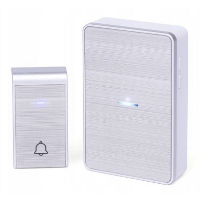 Sonerie Fara Fir/ Wireless SofiaCONCEPT&amp;reg;, IP44, 36 Melodii, 1 Receptor, Silver foto