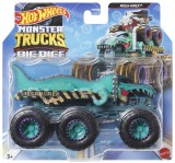Hot Wheels Monster Trucks Big Rigs Mega-Wrex turcoaz, 6 roti, scara 1:64