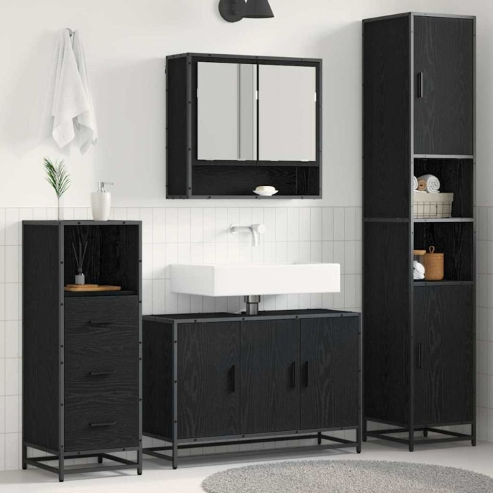 vidaXL Set de mobilier pentru baie 3 pcs Lemn vechi 90 x 33 x 60 cm 3402539